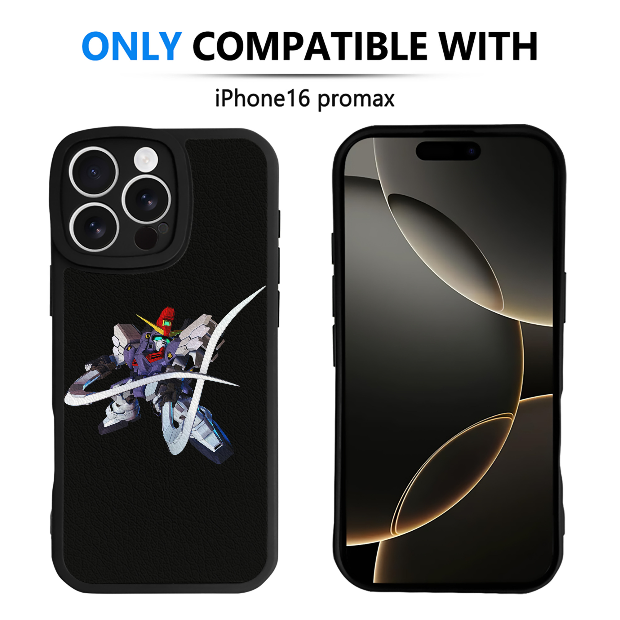 （画像用） 機動戦士ガンダム Mobile Suit Gundam 【iPhone 16シリーズ対応】シリコンスマホケース（レザー調） 材質：シリコン